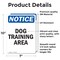 Signmission Dog Training Area, 7 in W x Rectangle, Vinyl Decal OS-2PACK-NS-D-710-V-11435 - alternate 2